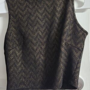 Chevron Patterned Sleeveless Top and Skirt. 2pc